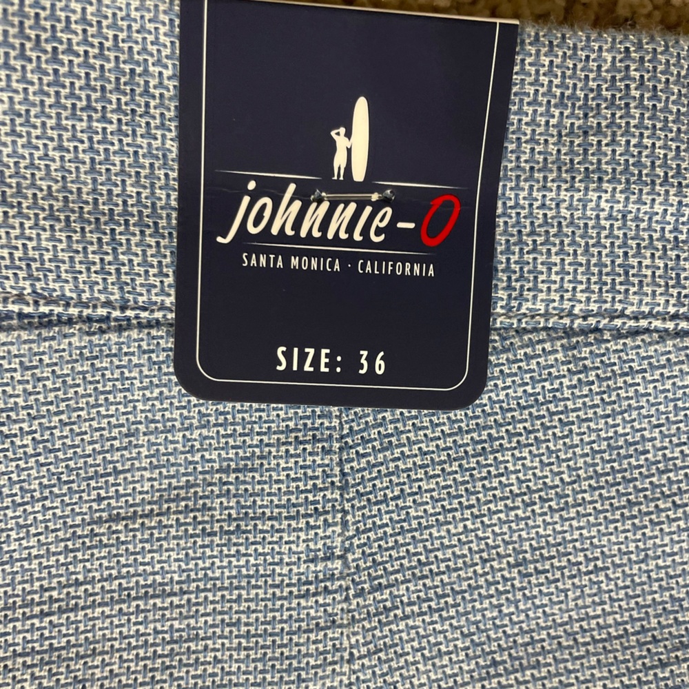 NWT johnnie-O Indigo Golf Shorts with Subtle Texture - Picture 11 of 11